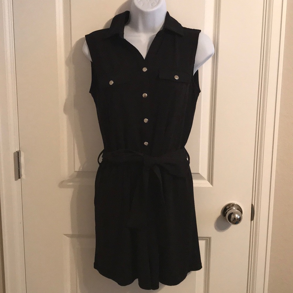 New York and company Black shorts romper